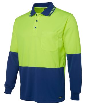 HI-VIS L/S Traditional Polo