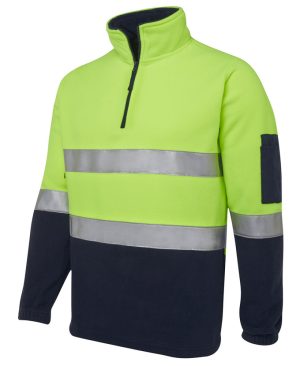 HI VIS (D+N) 1/2 Zip Polar Fleece
