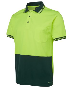 HI VIS S/S Cotton Back Polo