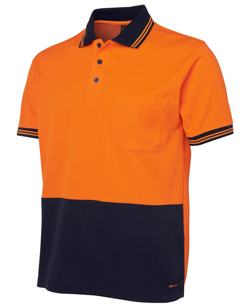 HI VIS S/S Cotton Back Polo : Weatherware