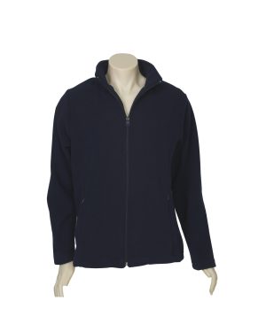 Ladies Plain Micro Fleece Jacket