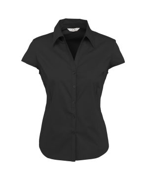 Ladies Metro Cap Sleeve Shirt